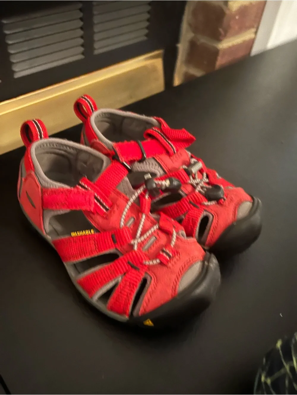 Keen Kids Red Closed-Toe Sport Sandals